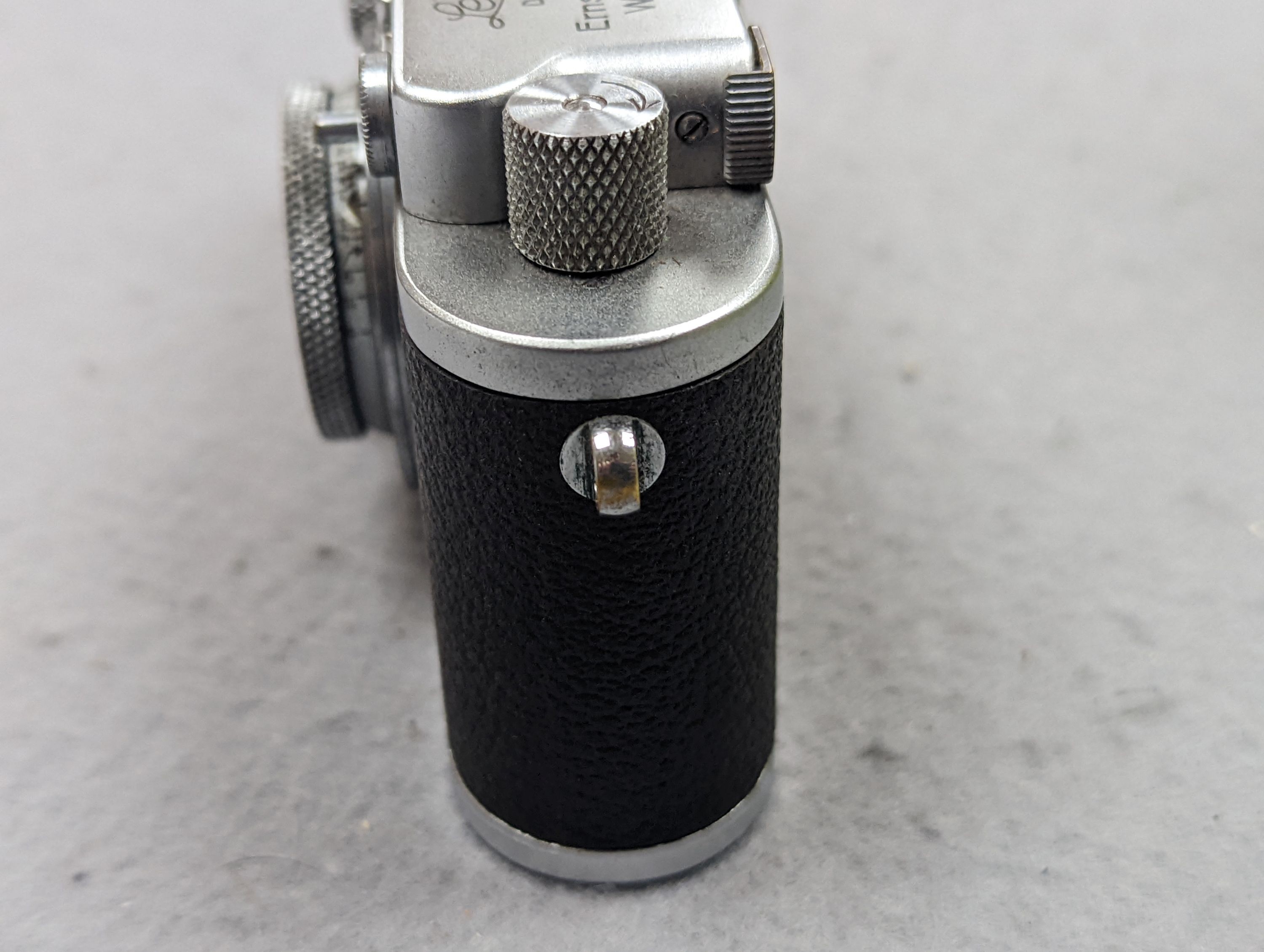 A 1936 Leica iiia camera, serial number 187984, with related effects to include lenses, filters etc